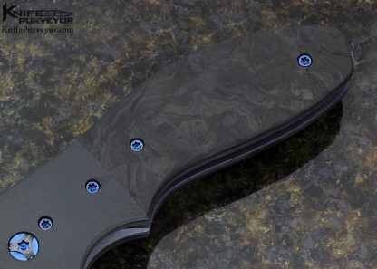 Kirby Lambert Custom Knife XHP Steel & Matte Finished Zirconium "Snap" Flipper - Image 3