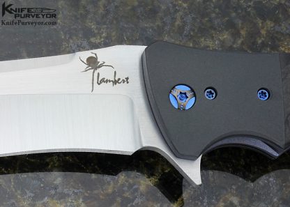 Kirby Lambert Custom Knife XHP Steel & Matte Finished Zirconium "Snap" Flipper - Image 2