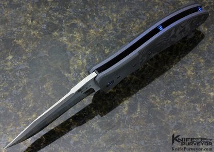 Kirby Lambert Custom Knife XHP Steel & Matte Finished Zirconium "Snap" Flipper - Image 6