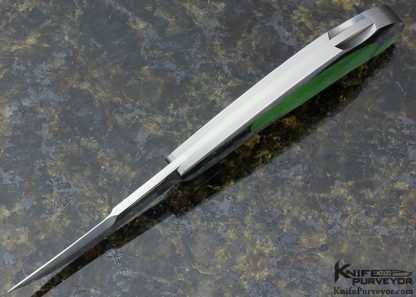 Jack Busfield Custom Knife Green Jade Persian Lockback - Image 4