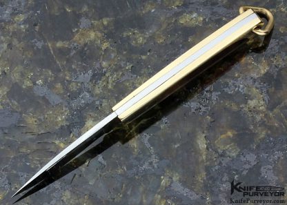 Joe Kious Custom Knife Blacklip Pearl Miniature Slip Joint - Image 3