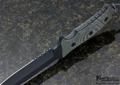 Chris Reeve Green Canvas Micarta Pacific Fixed Blade - Image 6