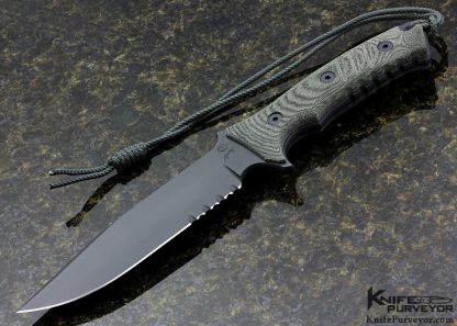 Chris Reeve Green Canvas Micarta Pacific Fixed Blade