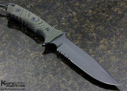 Chris Reeve Green Canvas Micarta Pacific Fixed Blade - Image 3