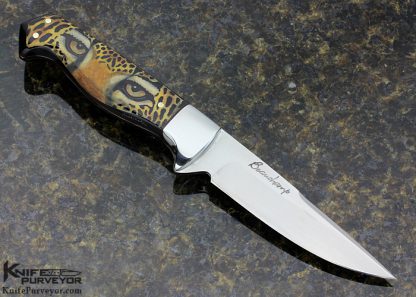 Gaetan Beauchamp Custom Knife Sole Authorship Scrimshawed - Image 3