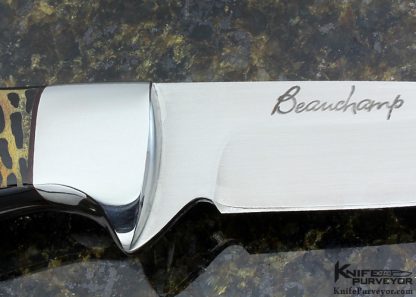 Gaetan Beauchamp Custom Knife Sole Authorship Scrimshawed - Image 4