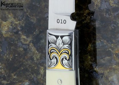 Jess Horn Custom Knife Lockback Engraved By Julie Warenski - Image 5