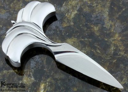 William Tuch Custom Knife Miniature Fluted Push Dagger - Image 3