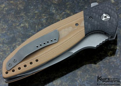 Peter Carey Custom Knife Cayman XL Linerlock Flipper - Image 5