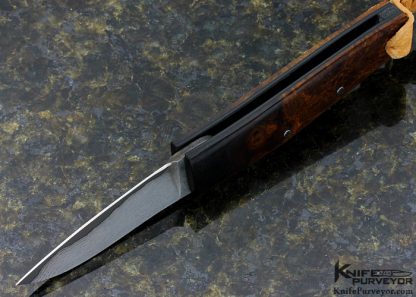 Hiroaki Ohta Custom Knife Ironwood Friction Folder - Image 6