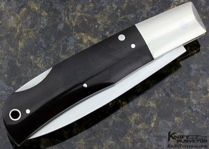 Jess Horn Custom Knife Micarta Lockback - Image 5