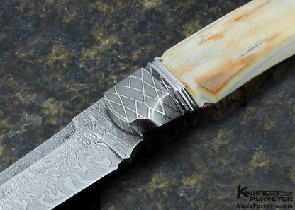 Michael Andersson Custom Knife Sole Authorship Damascus Fixed Blade - Image 4