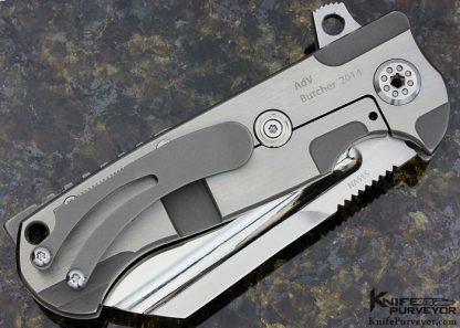 Andre De Villiers Custom Knife 2014 Adv Butcher Flipper Frame Lock - Image 2