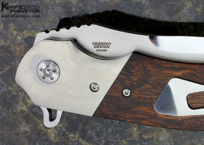 Olamic Cutlery Custom Knife "One Off" Desert Ironwood Wayfarer Flipper - Image 4