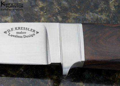 Dietmar Kressler Custom Knife Hidden Tang Walnut Drop Point Hunter #1 - Image 2