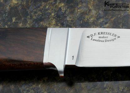 Dietmar Kressler Custom Knife Hidden Tang Walnut Drop Point Hunter #1 - Image 3