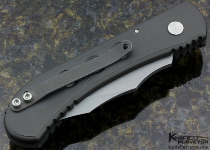 Robbie Dalton Custom Knife Militia Recon Anodized Aluminum Auto Button Lock - Image 4