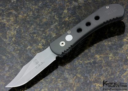 Robbie Dalton Custom Knife Militia Recon Anodized Aluminum Auto Button Lock