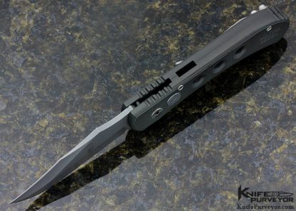 Robbie Dalton Custom Knife Militia Recon Anodized Aluminum Auto Button Lock - Image 5