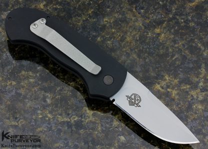 Woodard Custom Knife "Pocket Pro" G10 Button Lock Auto - Image 3