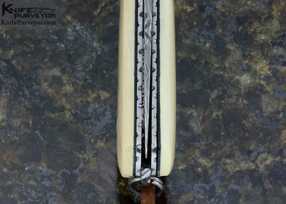 Mike "Whiskers" Allen Custom Knife "Left Handed" Damascus  Assisted Opening Lockback - Image 7