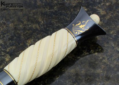 Willie Rigney Custom Knife Presentation Dagger Engraved by Julie Warenski - Image 3