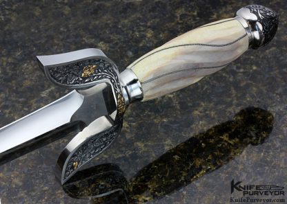 Dwight Towell Custom Knife Engraved Dagger - Image 8