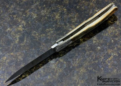 Ken Steigerwalt Custom Knife Damascus Lockback - Image 5