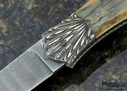 Ken Steigerwalt Custom Knife Damascus Lockback - Image 2