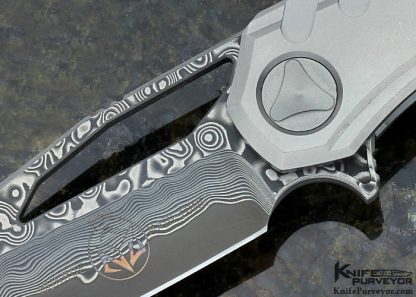 Marfione Custom Knives Deryk Munroe "Sigil" with Hattori Cowry-X Damascus - Image 2