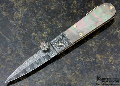 Jim Schmidt & Dellana Collaboration Custom Knife "Dark Mist" Lockback Dagger