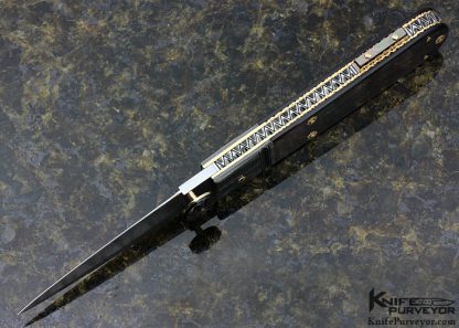 Jim Schmidt & Dellana Collaboration Custom Knife "Dark Mist" Lockback Dagger - Image 5