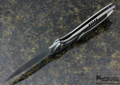 Lee Williams Custom Knife "Iceman Refreeze" Flipper with Kick Stop - Image 5