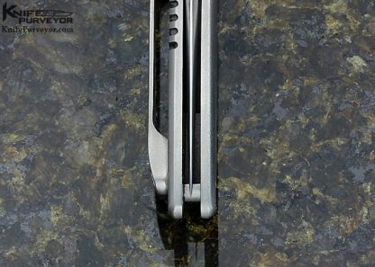 Lee Williams Custom Knife "Iceman Refreeze" Flipper with Kick Stop - Image 6