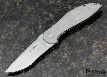 Lee Williams Custom Knife "Iceman Refreeze" Flipper with Kick Stop