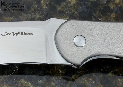 Lee Williams Custom Knife "Iceman Refreeze" Flipper with Kick Stop - Image 2