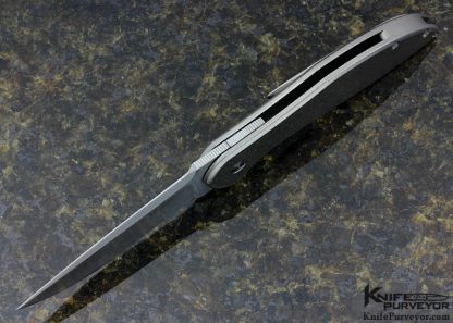 Lee Williams Custom Knife "Iceman Refreeze" Flipper with Kick Stop - Image 4