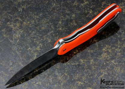 Gerry McGinnis Custom Knife APEX XL Orange G10 Linerlock Flipper - Image 5