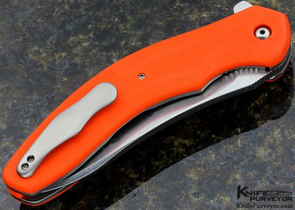 Gerry McGinnis Custom Knife APEX XL Orange G10 Linerlock Flipper - Image 3