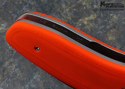 Gerry McGinnis Custom Knife APEX XL Orange G10 Linerlock Flipper - Image 6