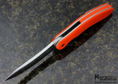 Gerry McGinnis Custom Knife APEX XL Orange G10 Linerlock Flipper - Image 4