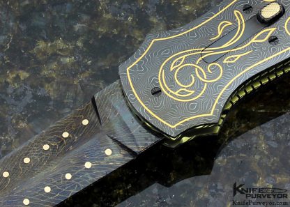 Larry Newton Custom Knife Exotic Material Sole Authorship Automatic Dagger - Image 2