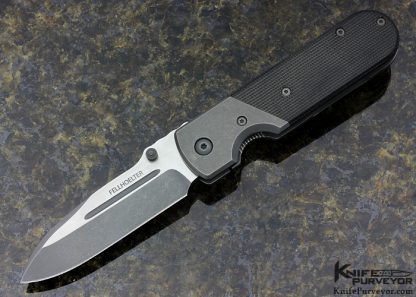 Brian Felhoelter Custom Knife Canvas Micarta & Titanium FRH Frame Lock