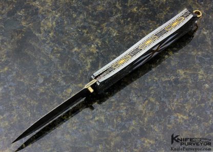 John W. Smith Custom Knife 2009 AKI Sole Authorship Sunburst Linerlock Dagger - Image 4