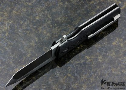 David Clark Custom Knife Carbon Fiber "Grunt" Flipper - Image 5