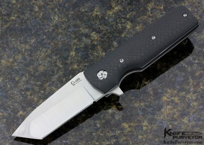 David Clark Custom Knife Carbon Fiber "Grunt" Flipper