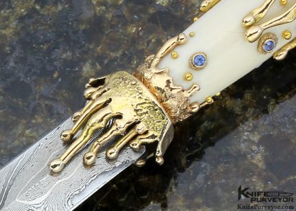 Dellana Custom Knife 2007 AKI Mini Dagger With Stand - Image 2