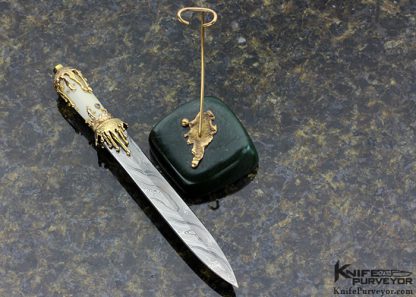 Dellana Custom Knife 2007 AKI Mini Dagger With Stand - Image 11