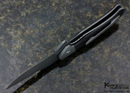 Enrique Pena Custom Knife Machined Carbon Fiber & Titanium "Dirty Diesel"  Flipper Linerlock - Image 6