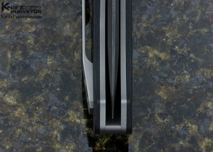 Enrique Pena Custom Knife Machined Carbon Fiber & Titanium "Dirty Diesel"  Flipper Linerlock - Image 7